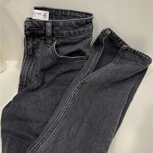 Abercrombie Curve Love high rise skinny jeans with vent hem 23/000 extra short